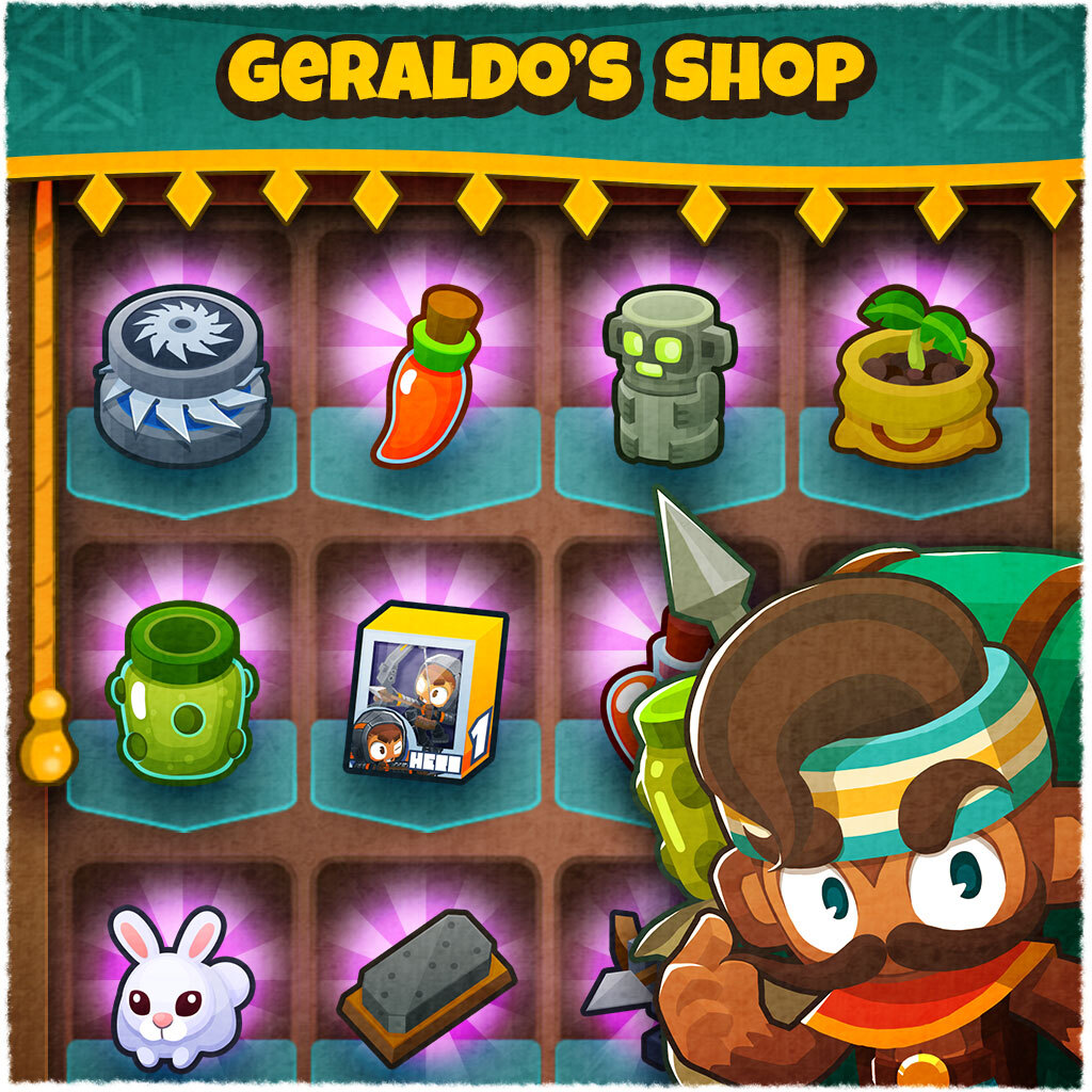 "Welcome to the emporium!"
Take a sneak peek into Geraldo's shop, coming soon to BTD6!
#btd6 #bloonstd6 #ninjakiwi