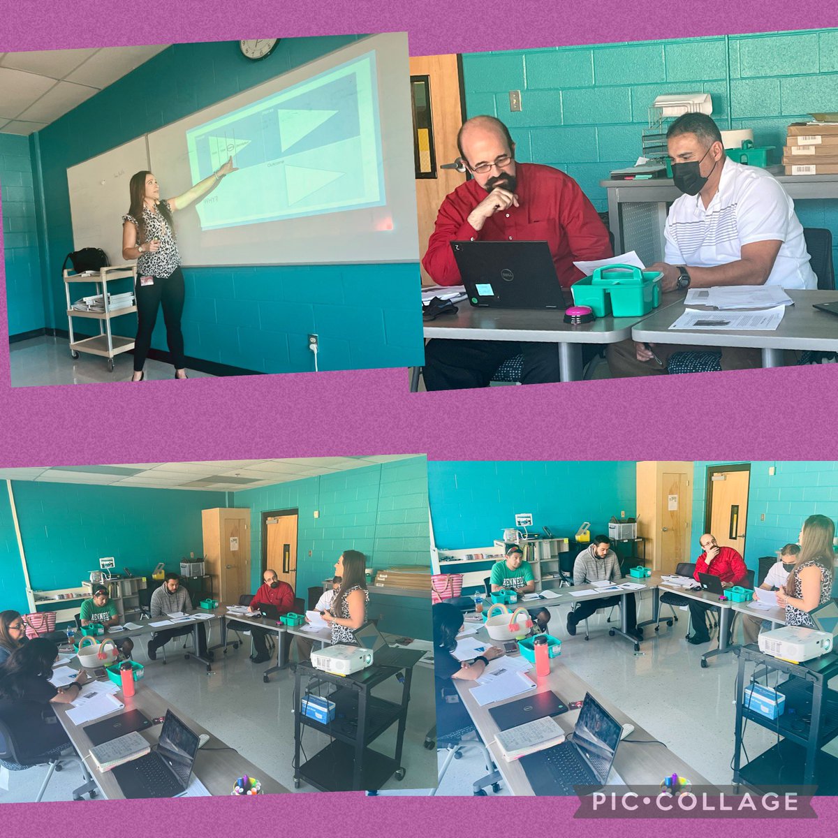csanchez8254's tweet photo. Happening Now: RLA planning with our @Brentwood_STEAM 6th-8th grade teachers. When we stop learning, our scholars stop learning. #intentionalplanning #internalizinglessons #teachercenteredlearning @FriendsofPTECH @DrH_OnTheEdge @drklgilmor @CClemmonsELAR @TeachingAshleyB https://t.co/DuGkMZmIMM