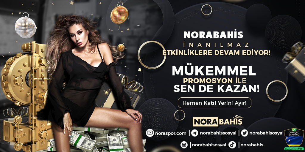 🎊MÜKEMMEL ETKİNLİKLER ŞARTSIZ NAKİT ÖDÜLLER  NORABAHİS'TE🌟

💵19:00'DA TWİTTER HESABIMIZDA TAM 100 KİŞİLİK 50 TL BONUS KODU✅

💣HEMEN TWİTTER HESABIMIZI TAKİP ET , FIRSATLARI KAÇIRMA✈️

📲NORABAHİS TWİTTER✅
x.com/norabahisosyal