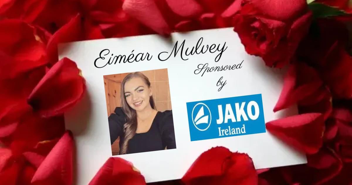 JAKOIreland's tweet photo. Best of Luck Eiméar!! From the JAKO Ireland Team Enjoy the night!🙌👏💃#jakoireland #jako #sligorose #weareteam @EimearMulvey https://t.co/pfTa7NpiPU