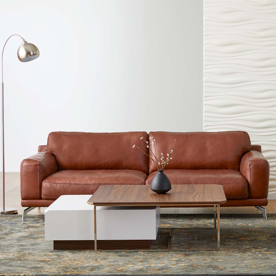 Unique designs make for unique personal style. Layer your coffee tables for a multi-dimensional look that expands your surface space.  #scandinaviandesigns #interiordesign #interiors #furniture #furnituredesign #scandistyle