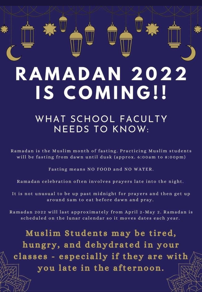 Wilson1Sheila's tweet image. How can schools support students and staff who are observing Ramadan? Check out this 5 minute read!    twinkl.com/blog/how-can-t…