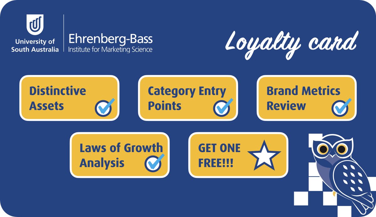 Very excited to launch the Ehrenberg-Bass loyalty card! marketingscience.info/loyalty-card/