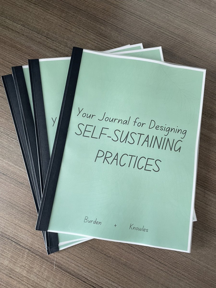 TY #DL2022. Grateful to be back in person, for new &amp; renewed connections. After the past years, <a href="/LyzBurden/">Elyse Burden</a> &amp; I switched from our comfort in place based learning to uncomfortably sharing our journeys &amp; our new journal, for self-sustaining practices. Few edits &amp; then shared soon