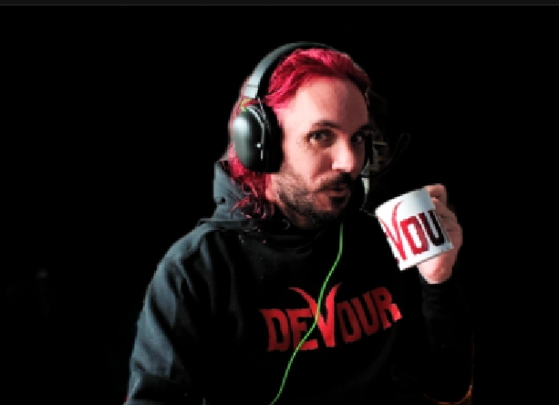Tellystgaming's tweet photo. Finally got my merch in the mail . I am a real Fan now LOL @DEVOUR_GAME @DayWalkerEm1 https://t.co/KkKCGpl7Wi