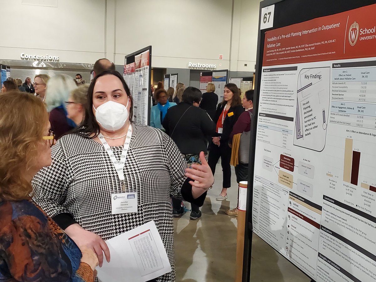 UW_DeanScott's tweet photo. @UWNursing PhD students @MaysBasha and @Jen_PsychOncRN presented important and impactful research results at #MNRS2022. Well done! #BNCL. https://t.co/FtYSGepLOb