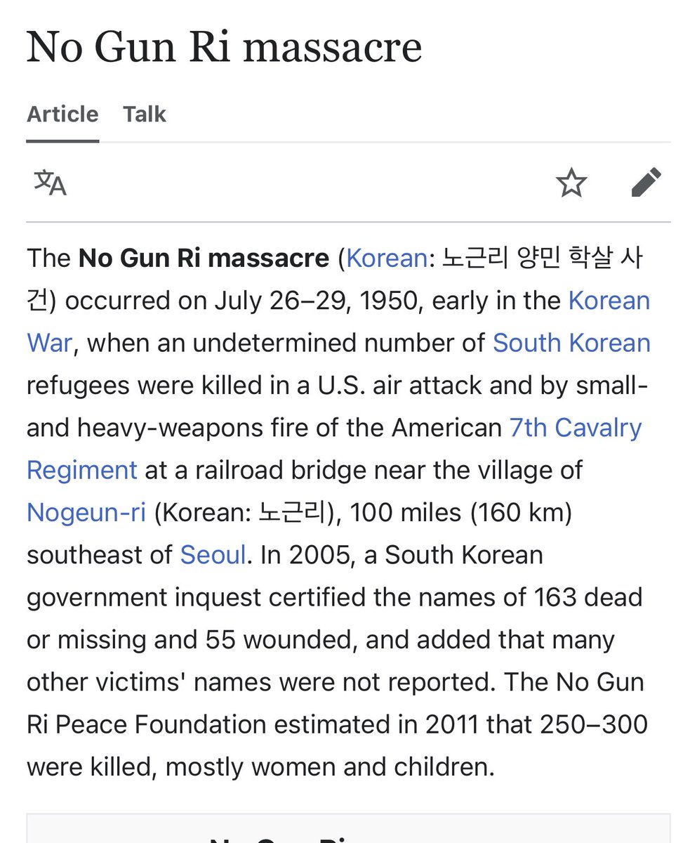 blanktycho's tweet photo. the story of how the U.S. army whitewashed the war crimes committed at Nogunri (and many other places) during the Korean War https://t.co/8sIRMiNvkF