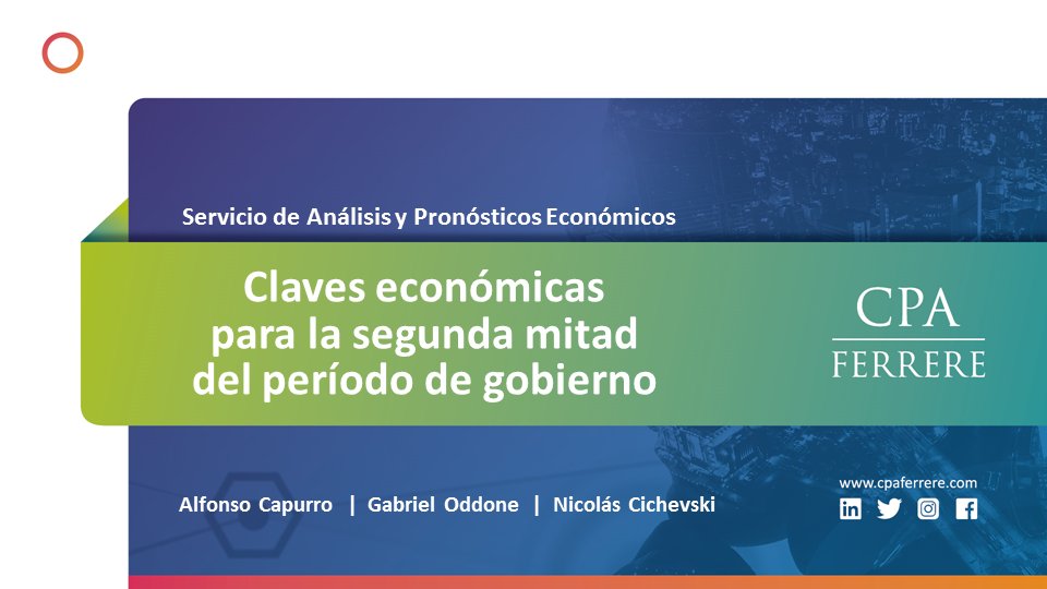 En la mañana de hoy tuvo lugar la primera reunión del Servicio de Análisis y Pronósticos Económicos del 2022. En este evento <a href="/AlfonsoCapurro/">Alfonso Capurro</a>, <a href="/OddoneGabriel/">Gabriel Oddone</a> y <a href="/ncichevski/">Nicolás Cichevski</a> expusieron sobre la coyuntura internacional y local. A continuación, los principales mensajes.