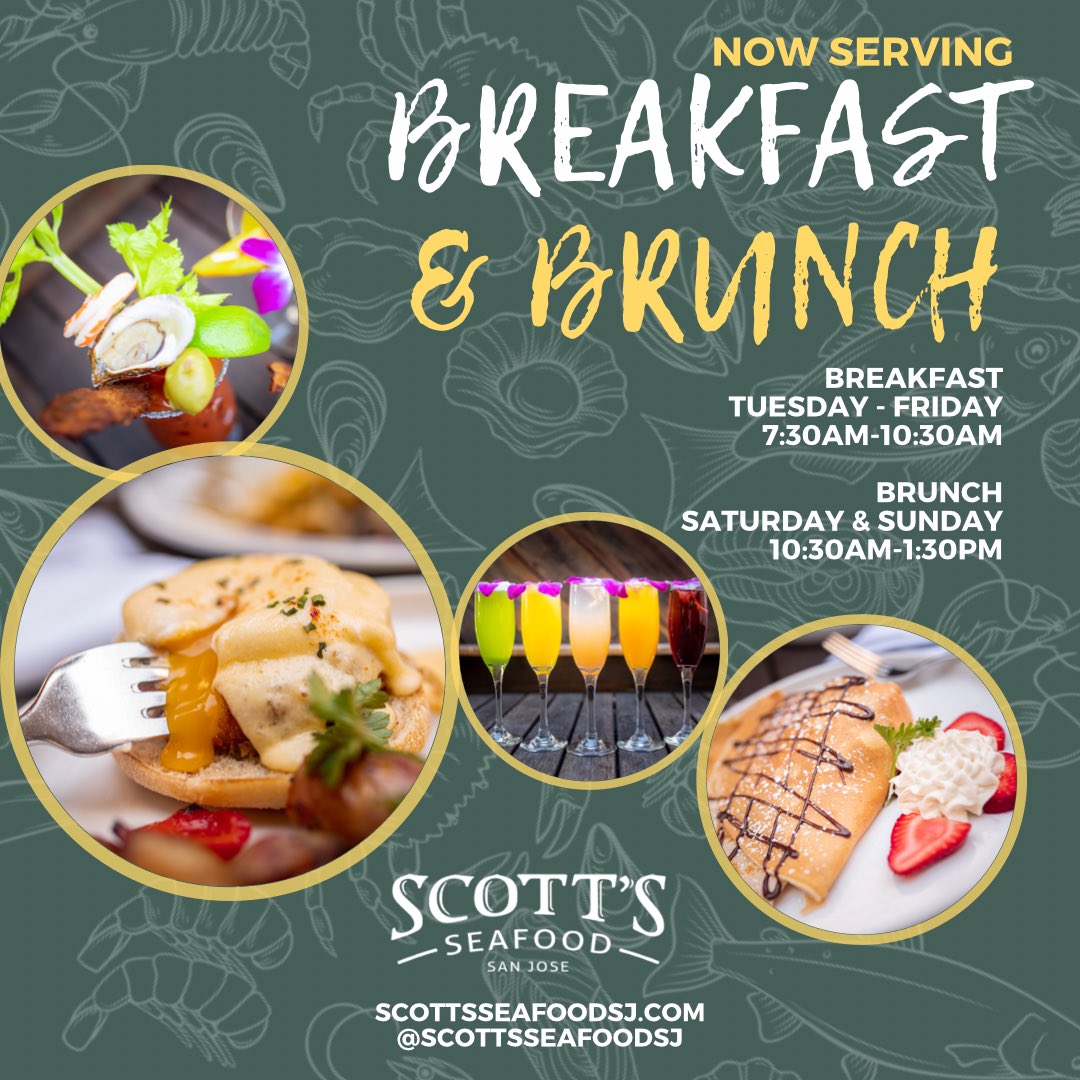 Early risers, breakfast is coming!
We’re launching our breakfast program Tuesday, April 5th. Tues-Fri 7:30am-10:30am #DTSJ <a href="/SJ_Downtown/">San Jose Downtown</a> <a href="/visitsanjose/">.</a> <a href="/CMRaulPeralez/">Fmr. Councilmember Raul Peralez</a> <a href="/sliccardo/">Sam Liccardo</a>