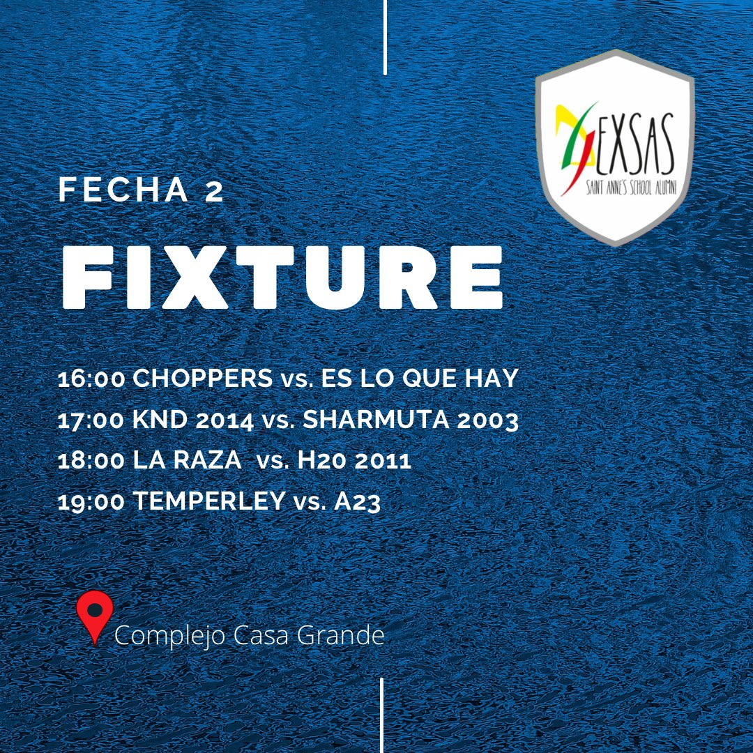 ex_SAS's tweet photo. Ya están confirmados los horarios de la Fecha 2 🗓

Se viene él duelo de los más ganadores 🏆 del #ExSAS

¿Quién se llevará los 3 puntos, @TioOtto12 o @sas07_ ?⚽️🤔

📆Sábado 02/04/2022

📍Complejo Casa Grande

🆓 Palermo 2020

#exsas #torneoaperturaexsas🏆⚽️ https://t.co/OflbVM3cH8