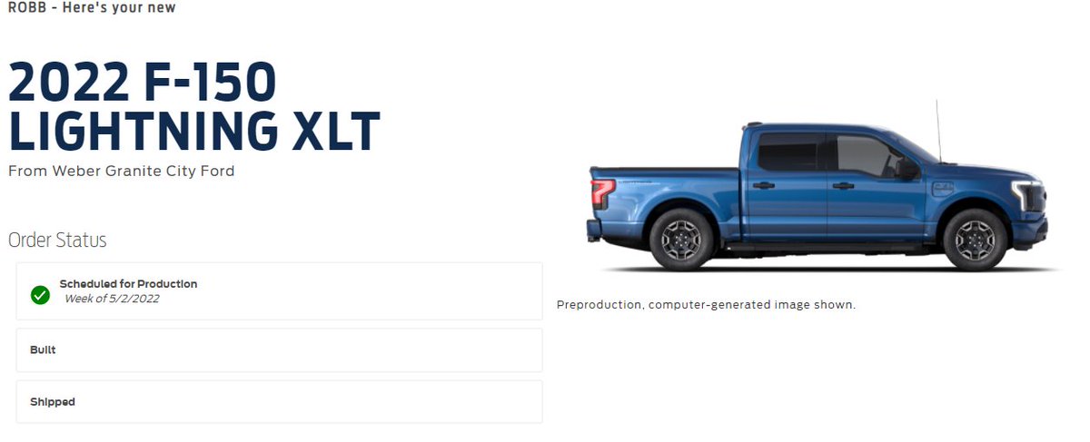 MadMacmerritt's tweet photo. @mrlevine @jimfarley98 @Ford 
Got my build date today. Thank all of you at Ford and the whole team that brought this amazing vehicle into existence. Im pumped to get my hands on it and be an ambassador for Ford. Big thanks go to @WeberFordGC and Tim Coffman and the crew there. https://t.co/Xw2orx5uDu