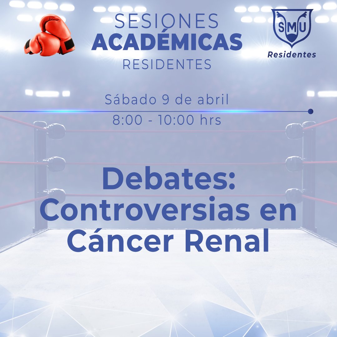 smumexico's tweet photo. 🧑‍⚕️ ⚡🧑‍⚕️  ¡Se acerca la próxima sesión de debates! Nos vemos el sábado 9 de abril a las 8:00 am ⏰   el tema será controversias en cáncer renal 📚  🖥  🤳 Conéctate en nuestro sitio web: https://t.co/UbN7BmMCxA o en nuestra página de FB.

#TodosSomosSMU #SMU #SMU2022 https://t.co/dtB2XRYGQP
