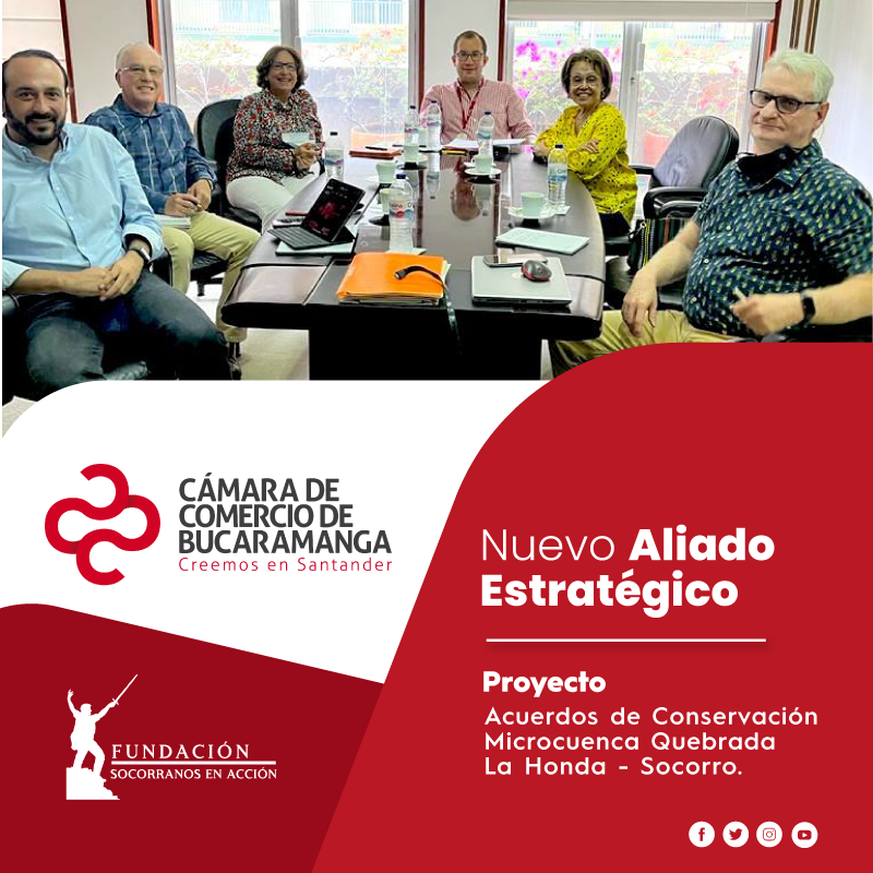 socorranos's tweet photo. Con ilusión comunicamos que el día hoy la @CCBucaramanga  se une como aliado estratégico a nuestro proyecto: Acuerdos de Conservación Microcuenca Quebrada La Honda. @UIS 

#SomosSocorranosEnAcción https://t.co/v1iz4xWymj
