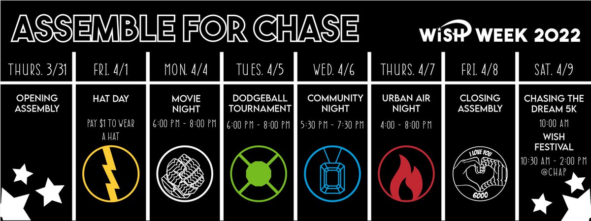 EVENTS THIS WEEK. SHOW UP CHAP‼️