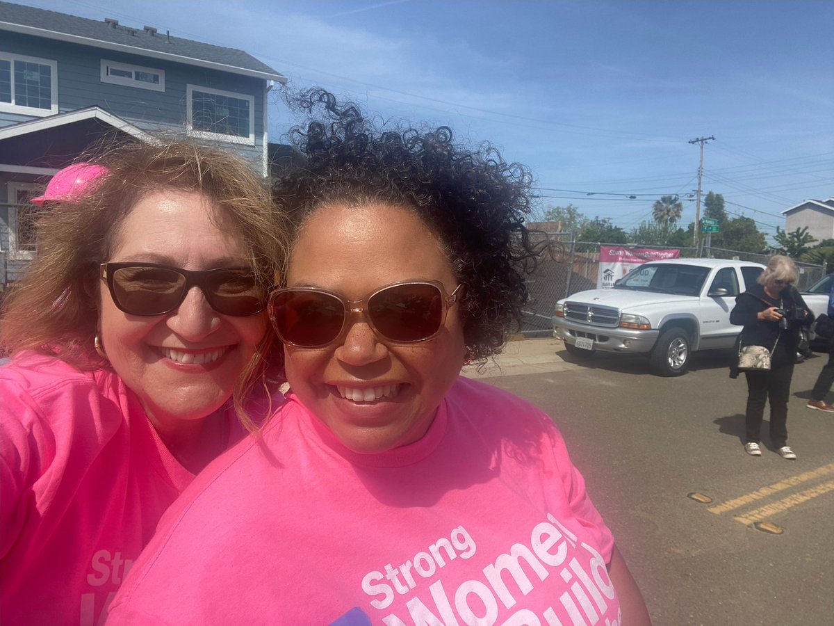SenEloiseReyes's tweet photo. The @CCSWG partnered with the @CaWomensCaucus to “build” with @Habitat_org . We met two of the future homeowners. We can build more homes, but we need the funding that is running out. #AB2217 was introduced to address this issue. I am proud to author this bill. 🏡🔨 https://t.co/5z33SUemcr