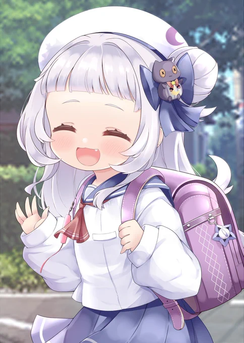 ねぇ!!おはよ～～～～!!
おにいちゃん、おねえちゃん!!
がっこういってくるね!! 