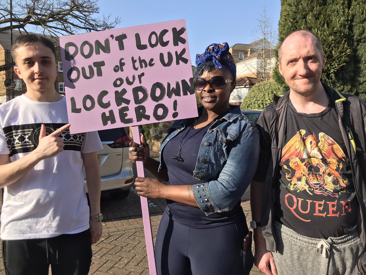 TunedInLDN's tweet photo. More people who showed up to #MarchForVimal. Today the @ukhomeoffice has been criticised for lacking compassion in a situation that is getting worse not better. @pritipatel if our school reports looked anything like that report we would be very ashamed. 3rd pic by @WendyNowak https://t.co/3y1UwDpfaq