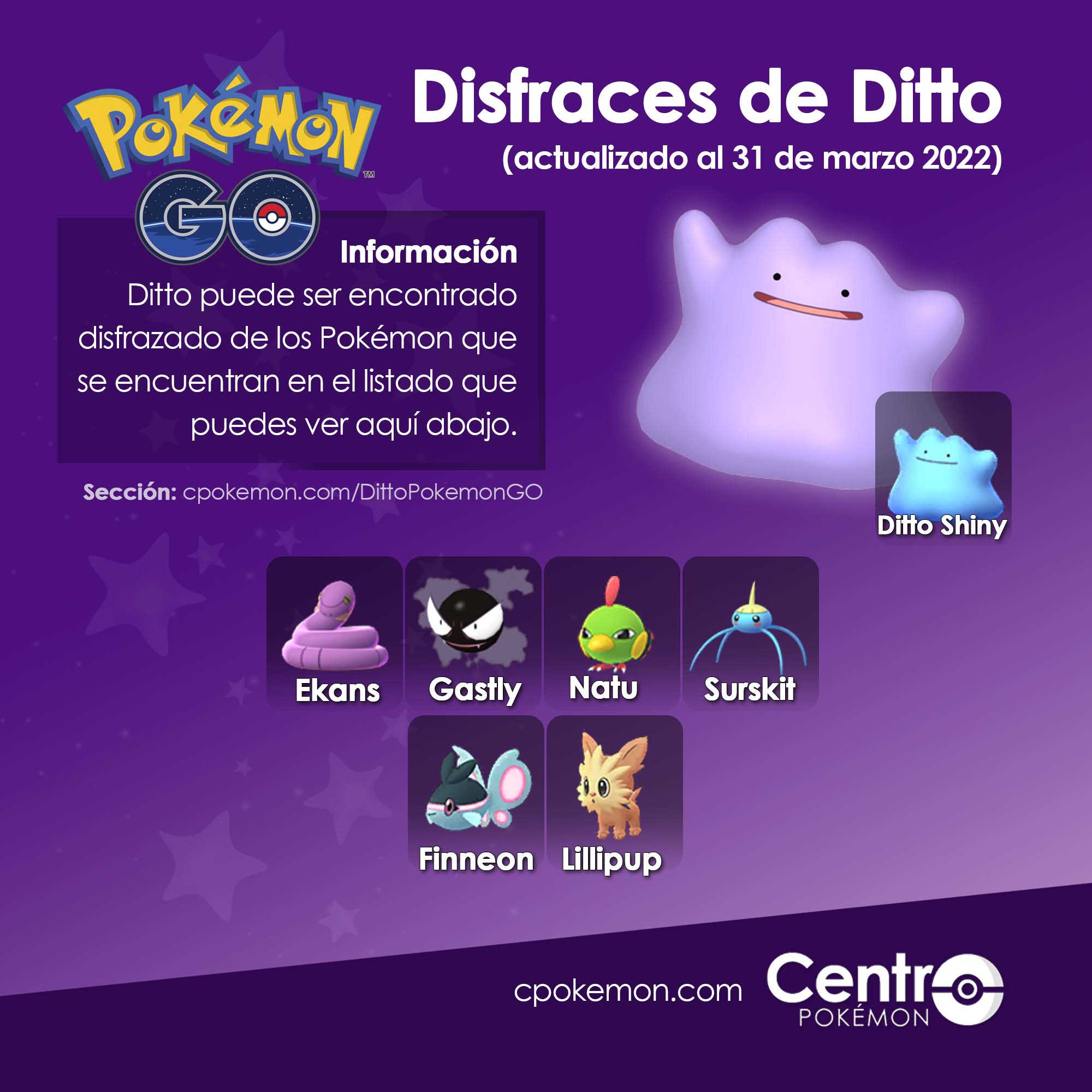 Pokémon GO: como pegar Ditto, lista de disfarces de 2021 e forma