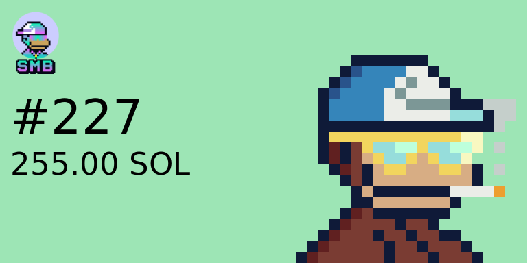 🙉 SMB #227 SOLD for 255.00 S◎L
💵 $31,816.35 USD

→ market.solanamonkey.business

🐒 <a href="/solanambs/">Solana Monkey Business</a>

📝 explorer.solana.com/tx/3BgiFn8t5qi…