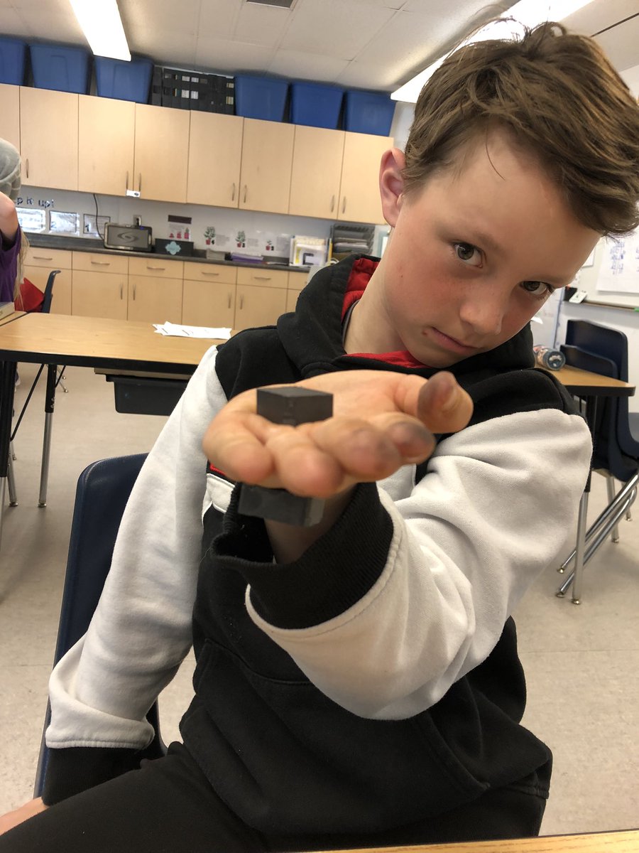 BreanneBeres's tweet photo. @PrideInThePaw It’s always fun when you pull out the magnets in 5D science class to see what’s on your table that’s magnetic. https://t.co/rYsmbFQAvL