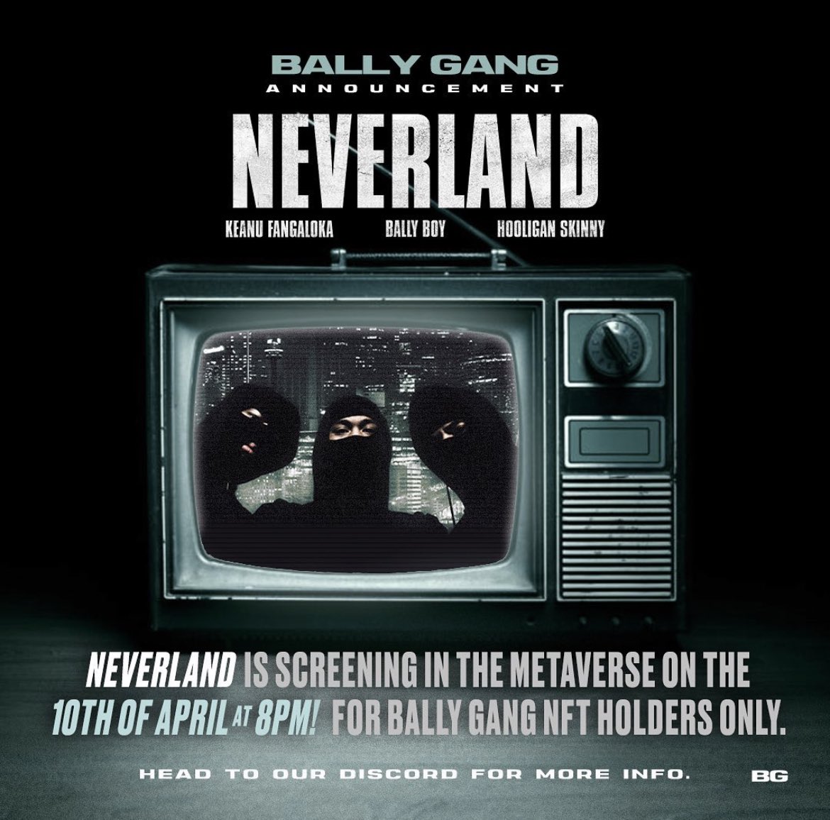 Lowkee (@lowkeeofficial) on Twitter photo Next Sunday we’re screening NEVERLAND which is an Australian original street film for all <a href="/ballygangnft/">BALLY GANG - MINTING NOW🥷</a> holders in the #Metaverse ‼️ #NFT #NFTCommunity #BallyGang #BallyUp Next Sunday we’re screening NEVERLAND which is an Australian original street film for all <a href="/ballygangnft/">BALLY GANG - MINTING NOW🥷</a> holders in the #Metaverse ‼️ #NFT #NFTCommunity #BallyGang #BallyUp