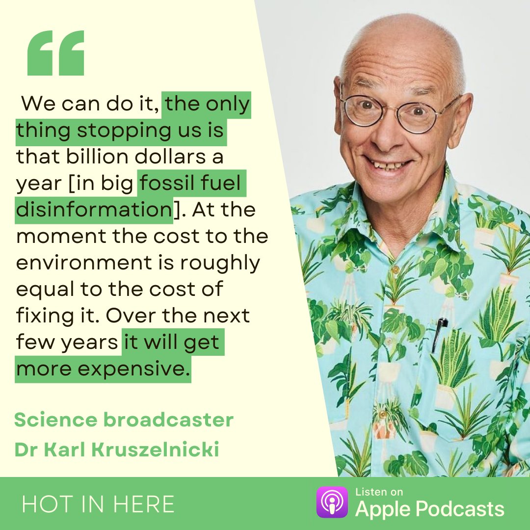 Science broadcaster <a href="/DoctorKarl/">Dr Karl</a> says we can fix climate change and he's "confident that we will", as "it just makes economic sense".

Listen to the full interview here:

podcasts.apple.com/au/podcast/cli……