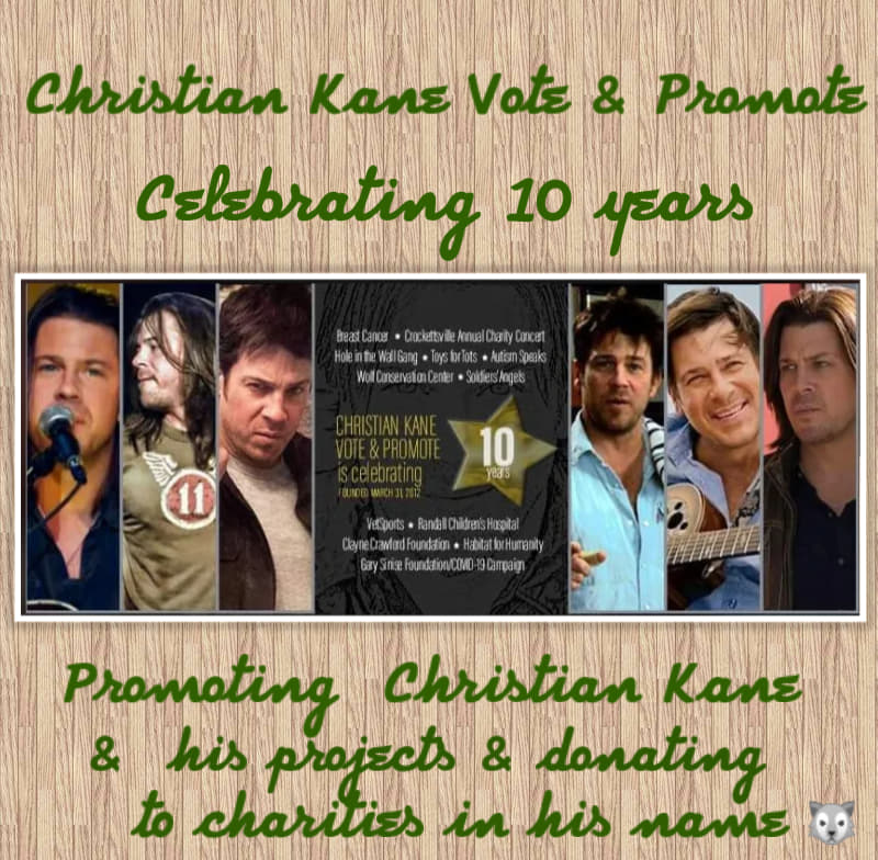 🎉We at @CKVotePromote are very proud to have been supporting @ChristianKane01 as a group since 2012! 🎉A huge thank you to @maryebrewer for all of her hard work. Thank you @robinpenninger for all of the graphics over the years. Thank you Christian for bringing us together. ❤️