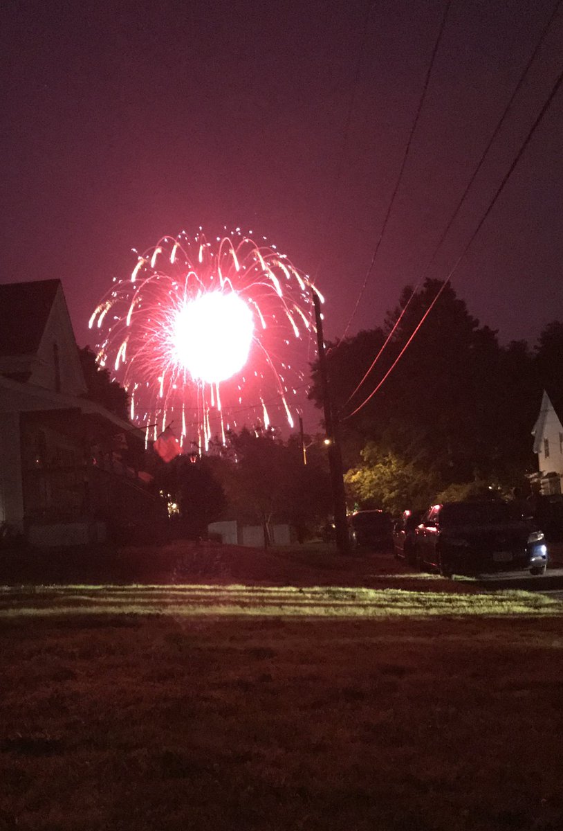plisder's tweet image. I like this one too with the reflection on the cars. I am fortunate that my city’s fireworks are at the end of my road. #MarchReflectionChallenge