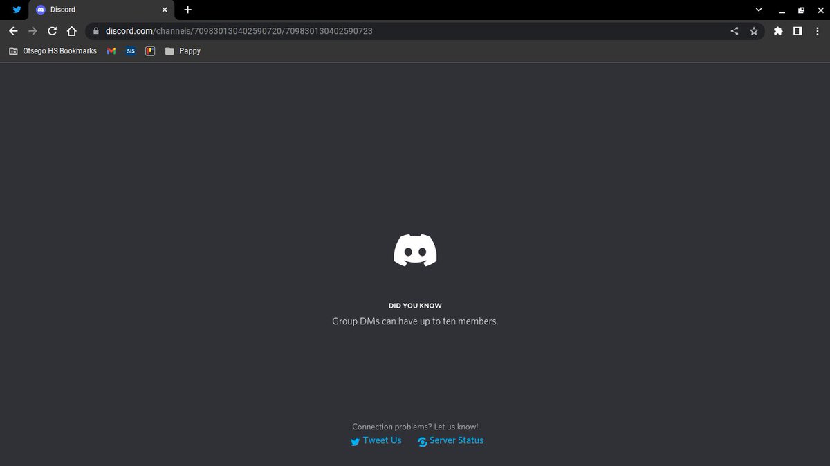 user0219071's tweet photo. @discord I've been on this page, I've reloaded it multiple times *since about 3 30 EST now 7 00 EST* and it's not working... is this a problem with your guys' servers? If not then it's probably my device... Thanks! https://t.co/DJFI7TaYsz