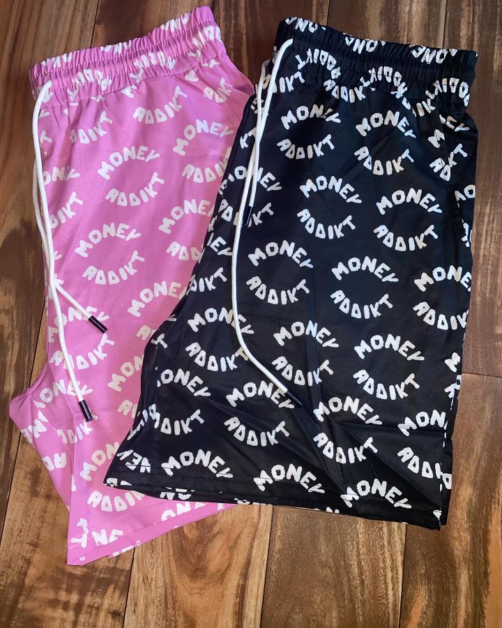 MONEYADDIKT1's tweet photo. It’s that season 🌸🌴 
Moneyaddikt shorts are now available on our website and on hand. 
#springcollection https://t.co/DytKRBSc1g