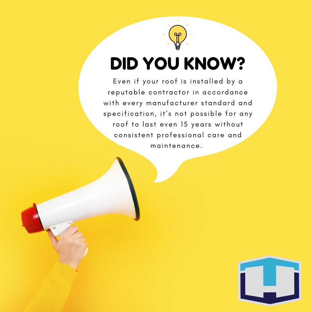 Hytech’s Pro Maintenance Plans ensure the longevity of every roof enrolled. Check us out at hytechroofing.com