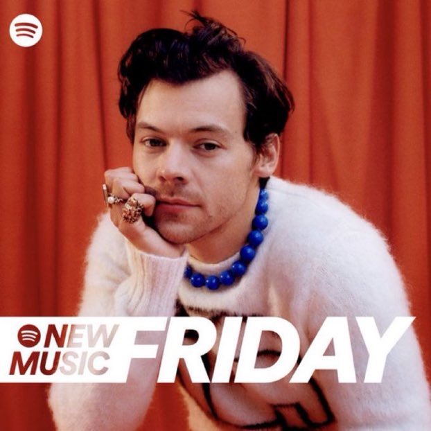 Harry covers “New Music Friday” on Spotify