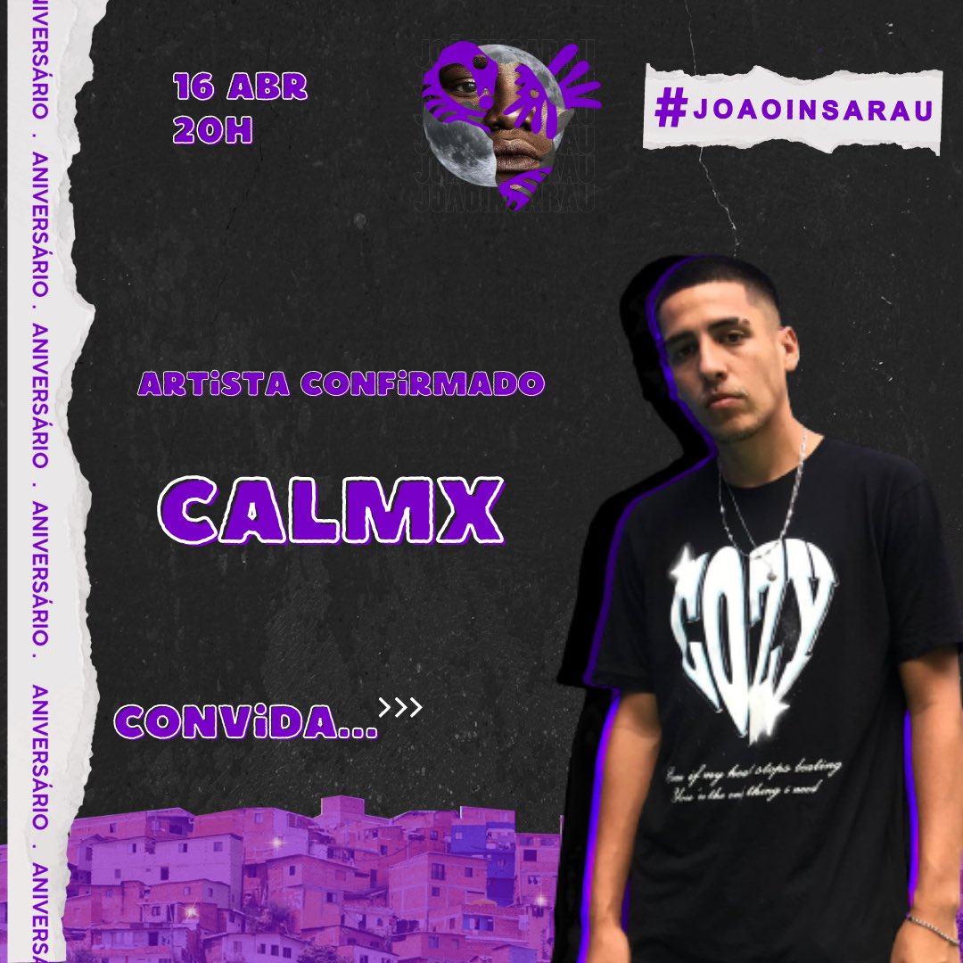JoaoinSARAU's tweet photo. Começando a nossa LINE UP com esses dois grandes artistas. 
@brunocalm convida @myabronca 
Esse sarau irá pegar fogo 🔥 
ACREDITAAAAAA!
.
.
CHAMA NO RT!!
CHAMA NO RT!! https://t.co/JIRM9Gbsvw