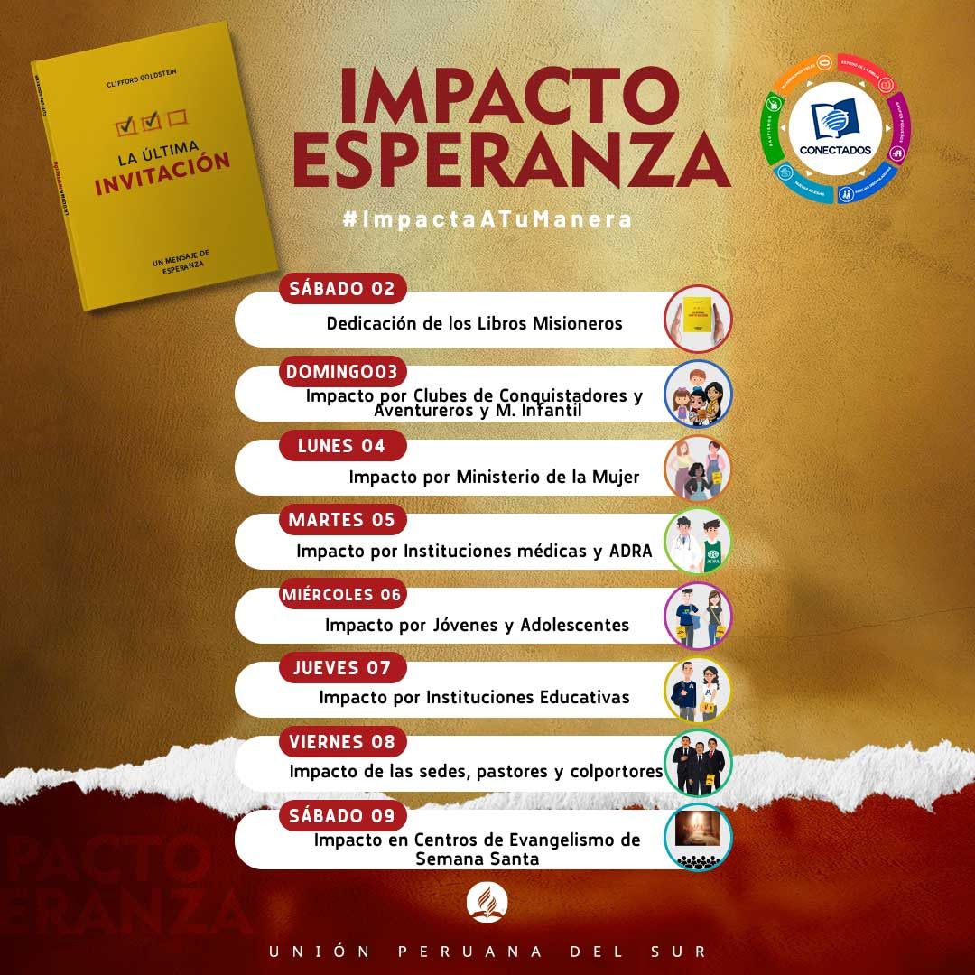 Adan_casth's tweet photo. #ImpactoEsperanza a la vista 👉🏼

Del 02 al 09 de abril #ImpactaATuManera con el libro #LaÚltimaInvitación en toda Sudamérica. En la MPCS 🇵🇪 y en la zona de San Bartolo nos unimos para el impacto.
Vamos juntos y #CONECTADOS🔌

@EnzoChavez @rafaelrossi7 @HeyssenCordero https://t.co/clAKrgskTt