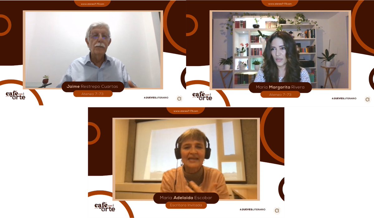 clopezcorrea's tweet photo. Hermosas palabras de @jaimerescuartas en la apertura del #CafeConArte donde @MAriaDealidaET habla sobre su novela #TiempodelSur
Jaime Restrepo C: "Una literatura renovada sobre la familia, sobre las mujeres!"
@MariaMRiveraG @ateneo7_73 https://t.co/QnJY1hG0wa