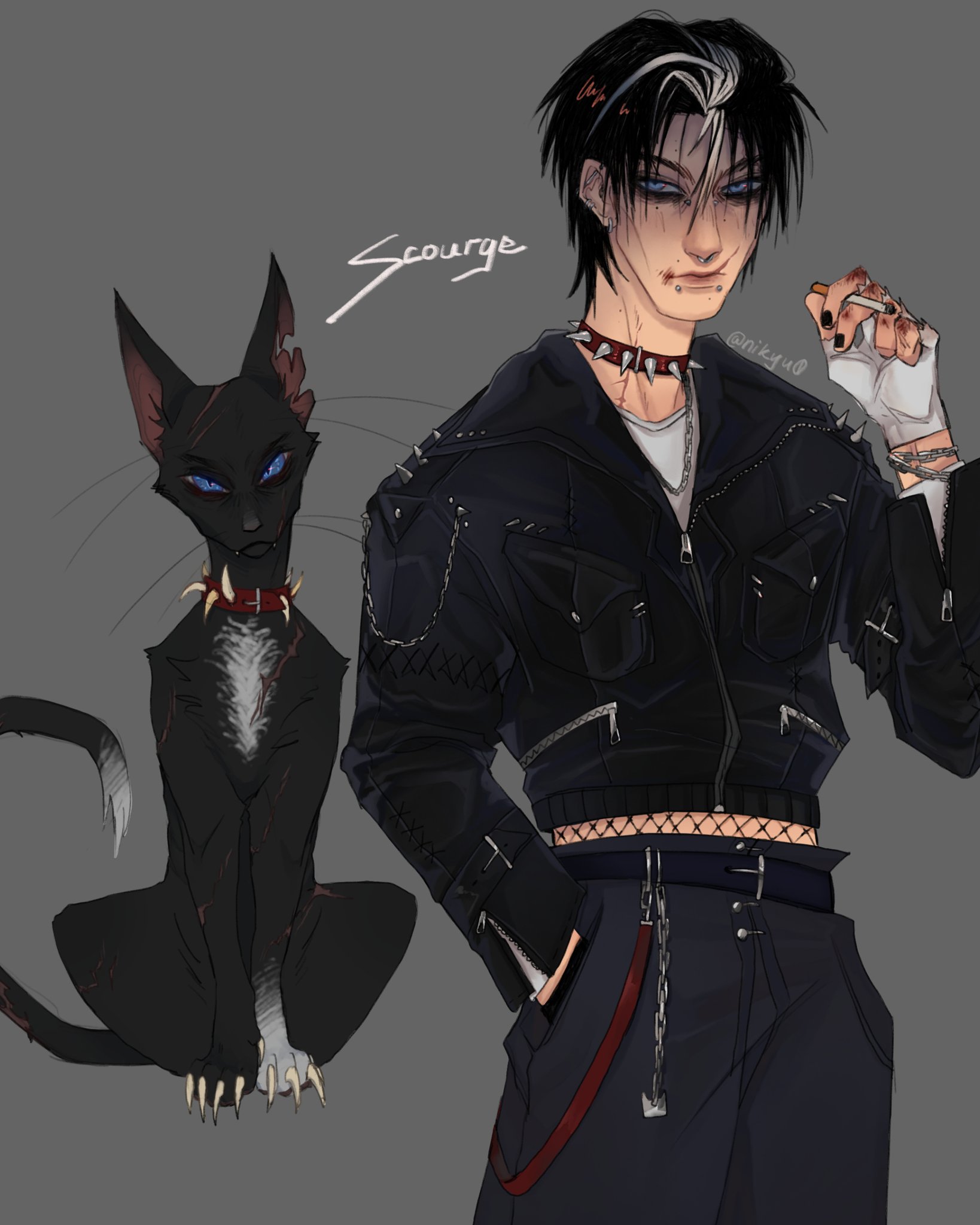 𝔫𝔦𝔨𝔞𝔫𝔬𝔯✨ on X: Warrior Cats - Scourge human ver. He awoke the emo  in kid me #warriorcats  / X