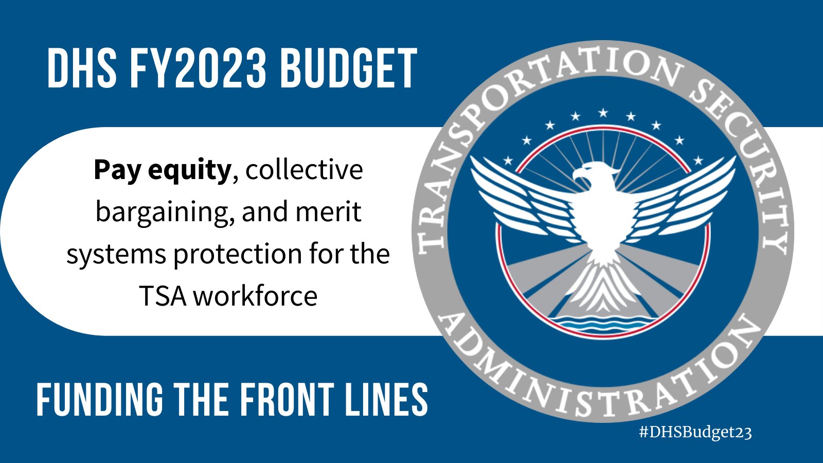 Homeland Security on Twitter "The DHSbudget23 will fund pay equity for TSA employees