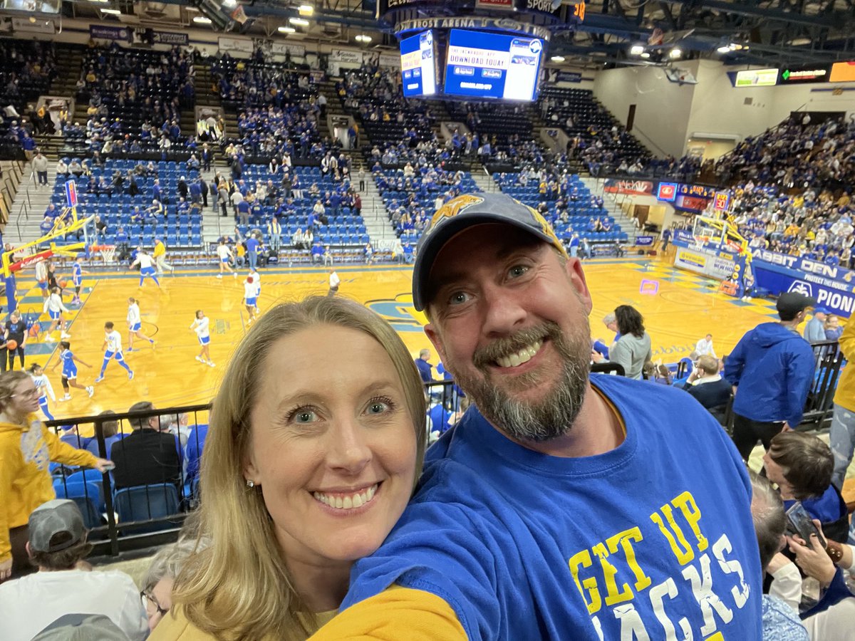 krusie2's tweet photo. Let’s go Rabbits! Can’t wait to watch our @GoJacksWBB . Time to get some #frostbite Bruins! Welcome to the #rabbitden! #gojacks https://t.co/Hv83HohxTT