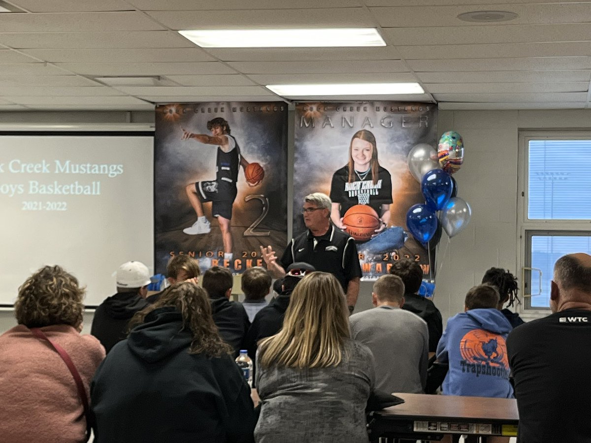Last 🏀banquet for this LEGEND at the Rock. 19 unbelievable years at the helm for Coach J. I’ve been blessed to teach and coach with him over the years and have learned so much from him. Few have cared about or done as much for our school, students, and community as Coach J! 🙌❤️