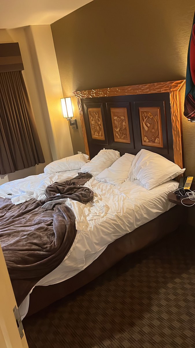 RyanMArmstrong's tweet photo. Here’s what, “VIP All the Way - Nightly VIP Turndown Service,” looks like. This is our 3rd consecutive night of this. $279.99+tax per stay add-on charge. Absurd. @KalahariResorts, also never got Kya/Kenya welcome note &amp; didn’t receive our welcome gift until night two. https://t.co/0qaqeLXGIr