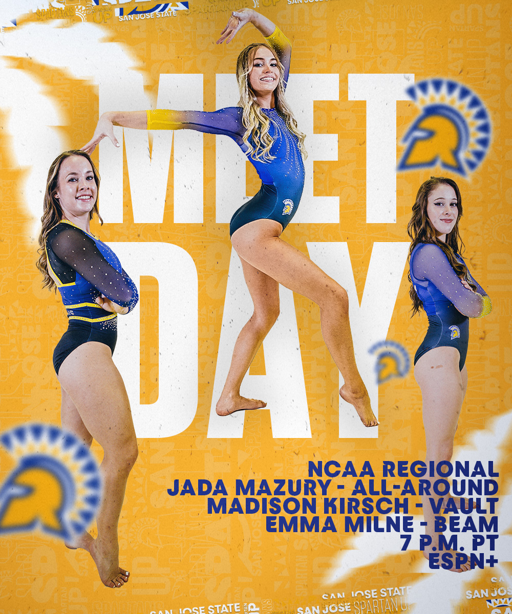 Three more to perform at the NCAA Regional!
<a href="/MazuryJada/">jada</a> <a href="/Madikir/">Maddy</a> &amp; <a href="/_emmamilne_/">em🫐</a> 
⏰ 7 p.m.
📺 ESPN+
🔢 bit.ly/3MDSVll
#SpartanUp