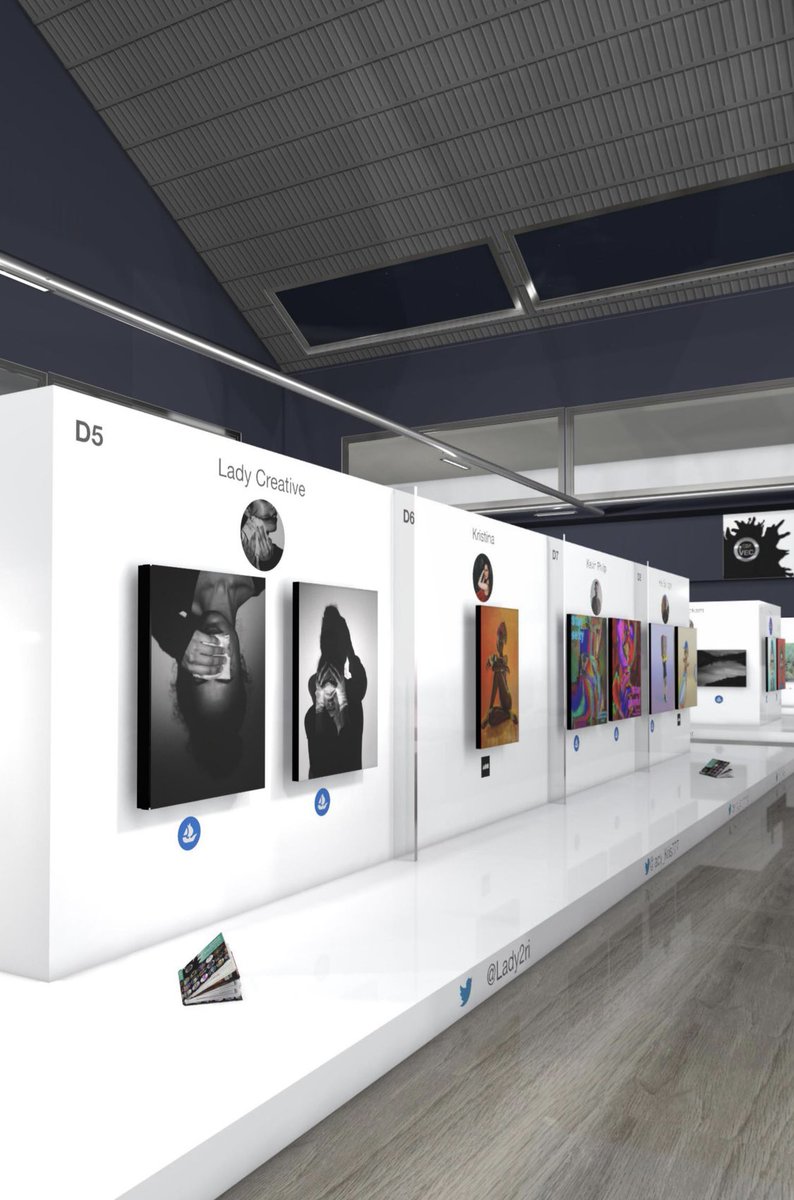 Visit <a href="/TheVECentre/">TheVEC</a> tomorrow to see my work up on virtual walls. Don’t forget to click on the PFPs to see each artist’s bio and learn more about them! A lot of work went into this project and I’m so happy it’ll be open for the public to see.