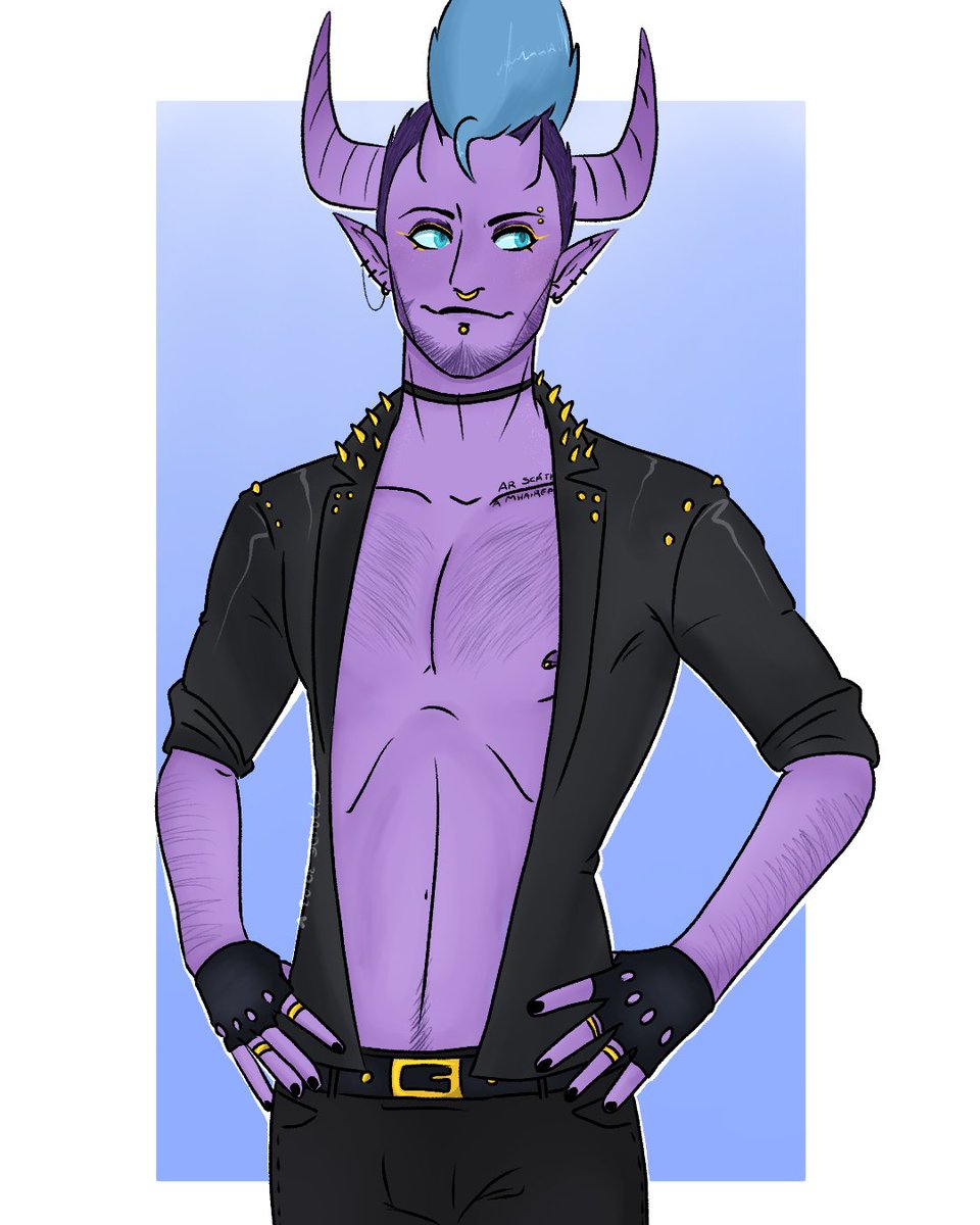 LilacTiefling's tweet photo. @OC_Tavern I have so many He/They'd (Hijinks Genderqueer, Carrion NB) and my two trans guys Bliss and Ashes! https://t.co/2nftbtArmh