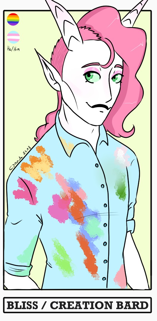 LilacTiefling's tweet photo. @OC_Tavern I have so many He/They'd (Hijinks Genderqueer, Carrion NB) and my two trans guys Bliss and Ashes! https://t.co/2nftbtArmh