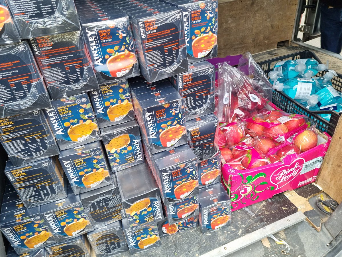 CicOwned's tweet photo. Donation made to @TheFoxtonCentre yesterday to help support them and there work feeding the cities homeless and rough sleepers 🤝

Donated where 360 Boxes of soups, apples, Plums &amp; sanitizer to give out and keep people safe 🙏 

Follow our story at https://t.co/sKuWrkxHzj https://t.co/96uX0gWizi