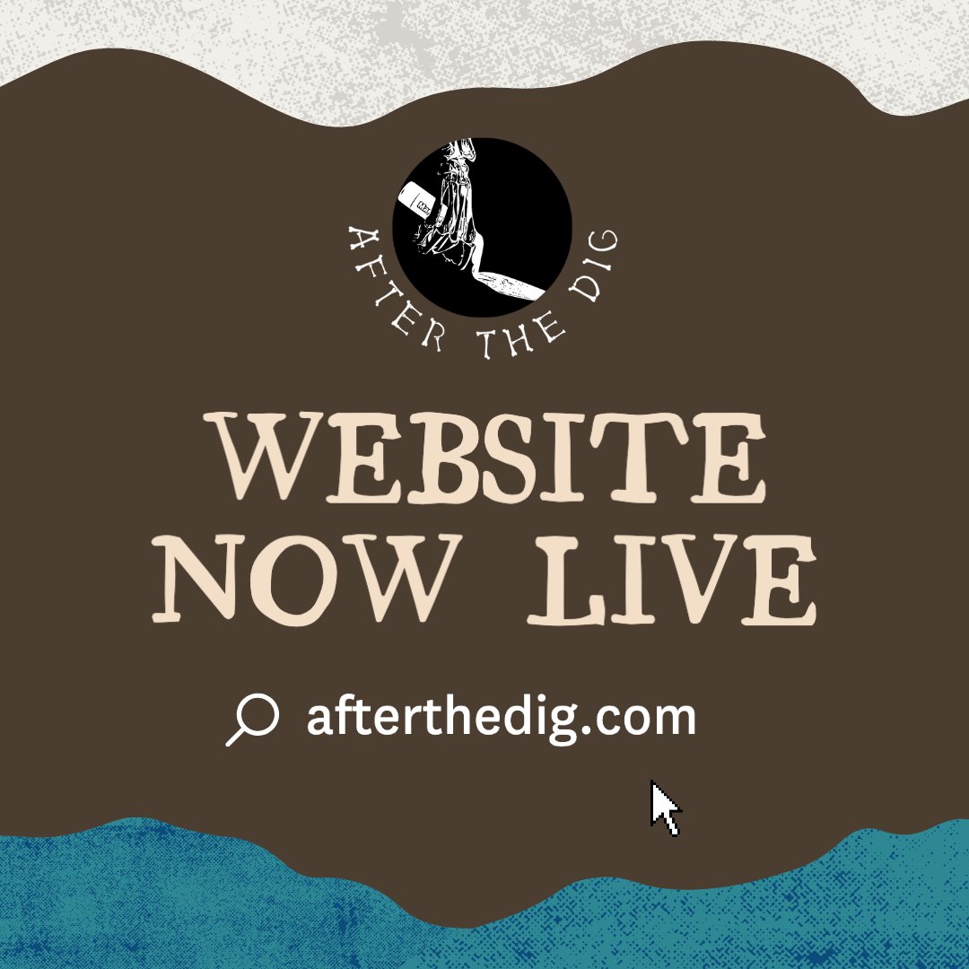 AfterTheDig's tweet photo. #AfterTheDig has a brand new website (created by @BoneDecipherer) & its now live! 🎉 Read about the #podcast, the team behind it, and ways to get involved.
📍Explore now: https://t.co/sn7BSNP1Ld
📲 or through the link in our bio. https://t.co/PJh2qknQM3
