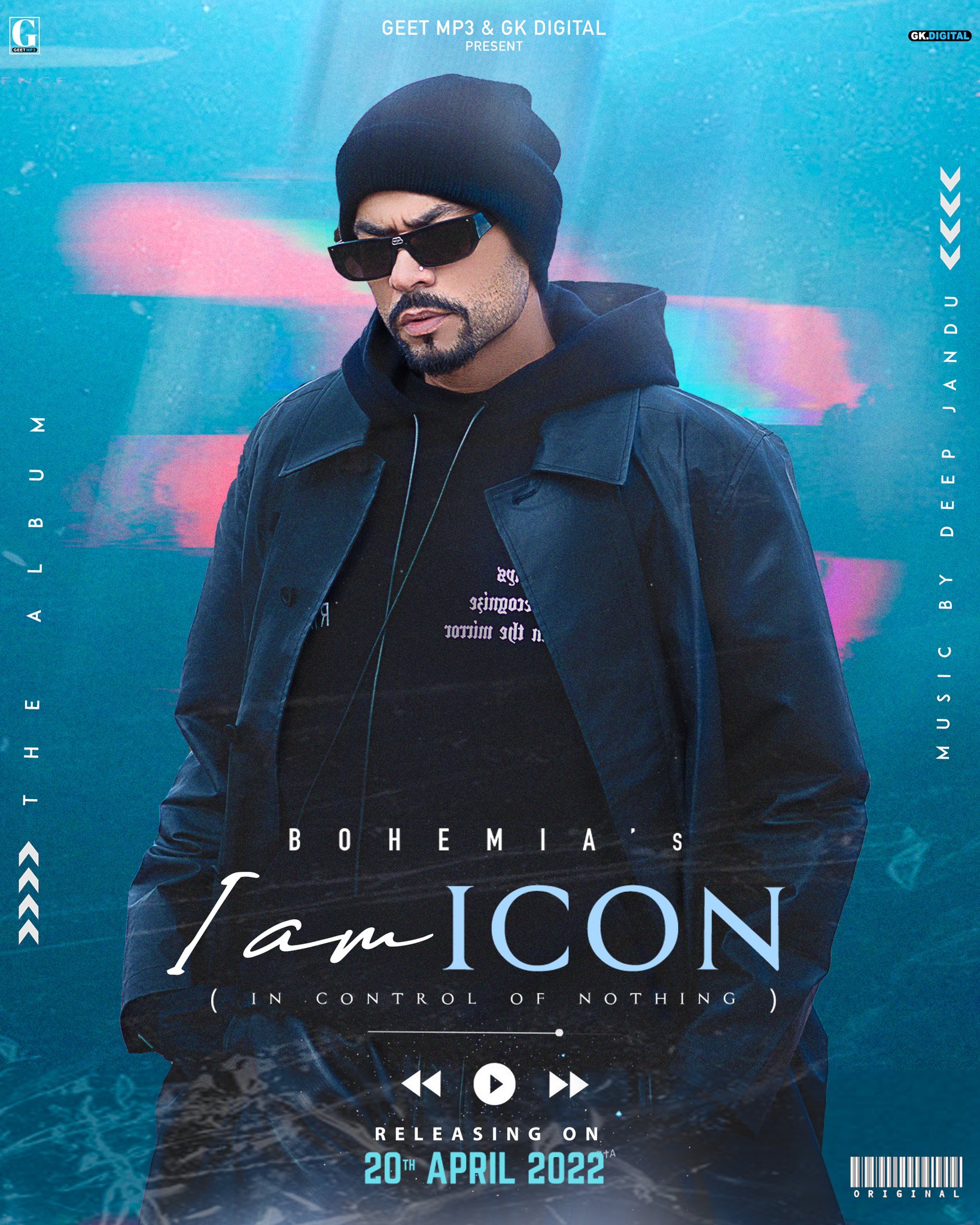 BOHEMIA on X: "Presenting the official artwork for my upcoming album “I am  I.C.O.N ( I am in control of nothing )” releasing April 20th. 2022. I can\