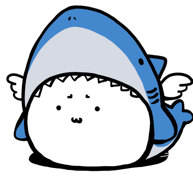 今まで内緒にしてたけど実は僕サメなんだ…( ˘ω˘ )🦈 