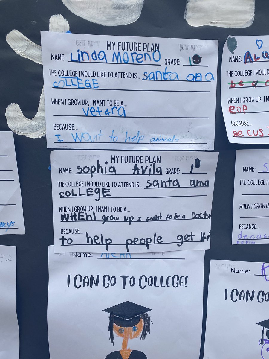 LowellElementa6's tweet photo. Lowell Students sharing their college &amp; career pathway at our lunch activity today! @SAUSDCCR @ecavendano @DrRebeccaPianta https://t.co/tyTFY5VfrU