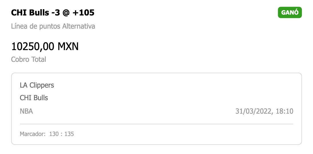 DiasPerfectos's tweet photo. CERRAMOS MARZO ON FIRE 🔥
¡2do DÍA PERFECTO SEGUIDO!

✅ VIP: +14 unidades (+70% bank)
✅ Stairway: +$20,300 (+203%)
✅ Asegurados: +425% [2022] 

Te comparto de mis ganancias…
$1,000 depositados a tu cuenta entre los que dejen su ❤️ en este tweet

Mañana iniciamos ABRIL info DM https://t.co/vo8Torz1Dz